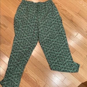 Black Dog Pajama Pants